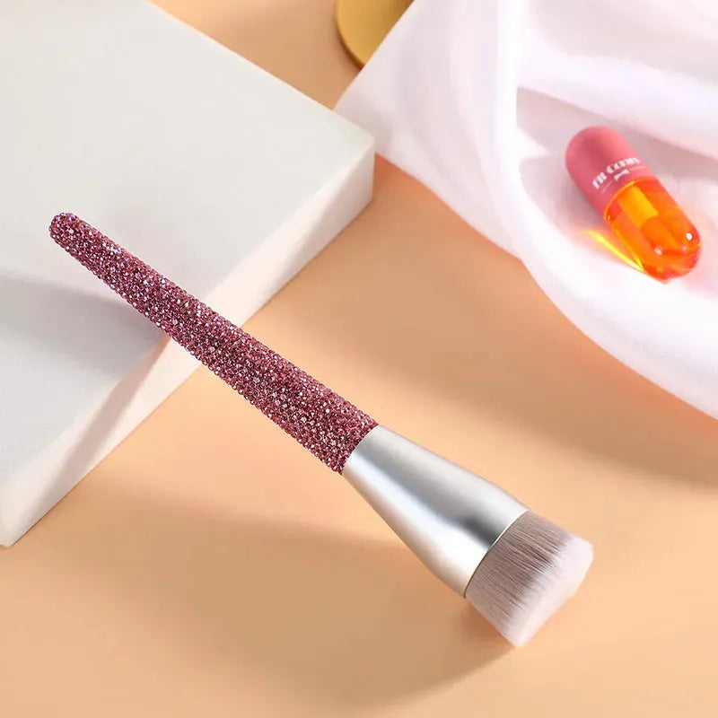 Diamond Encrusted Makeup Brush Soft Bristle Makeup Tool - Bellarte Enchanté Diamond Encrusted Makeup Brush Soft Bristle Makeup Tool